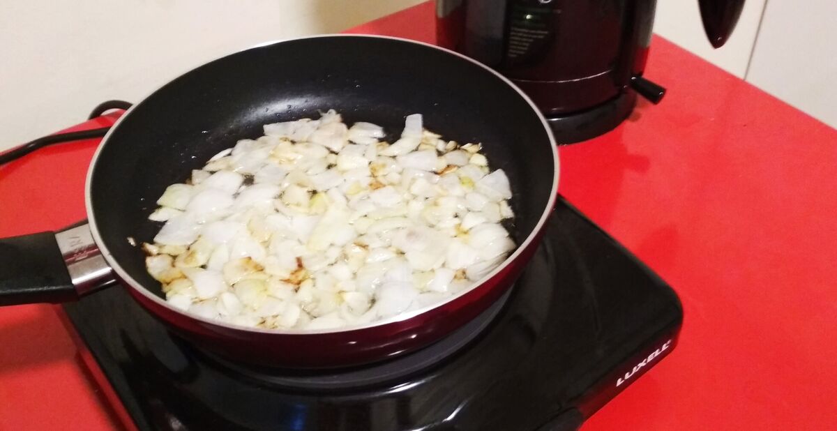 Onions frying